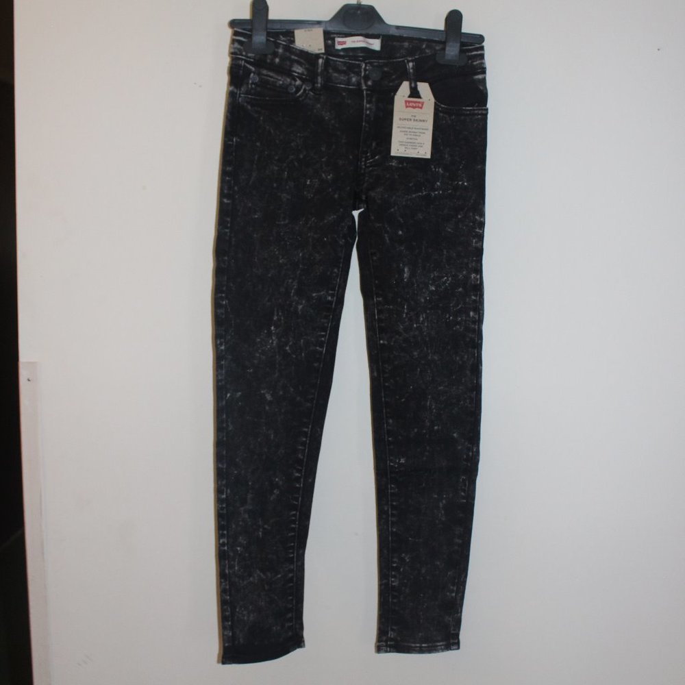 Girls Levi's 710 Super Skinny Marble Stretch Jeans